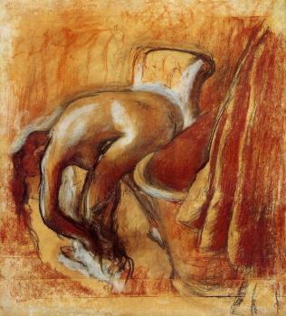 Edgar Degas : After the Bath, Woman Drying Herself IV